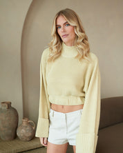 Cropped Turtleneck Sweater