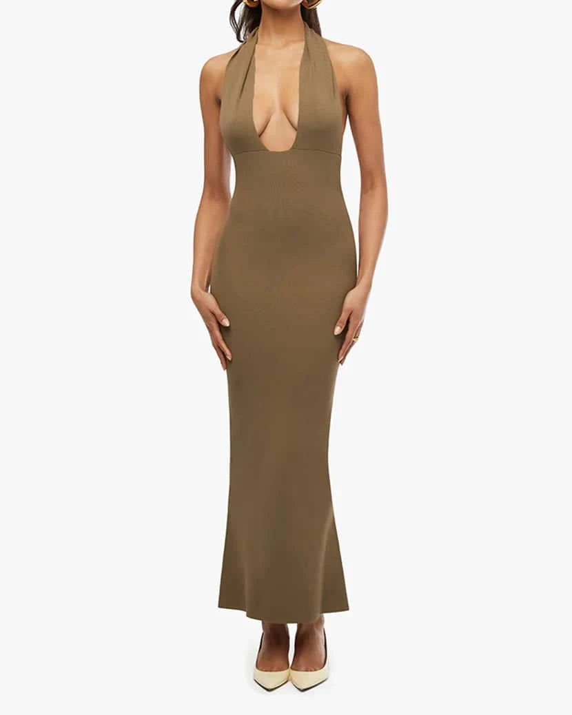 Knit Halter Maxi Dress S.L. Blake And Company, LLC Knit Halter Maxi Dress S.L. Blake And Company, LLC