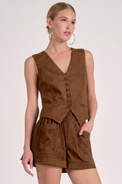 Suede Vest