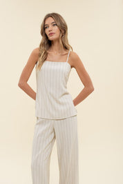 Pinstripe Cami Top
