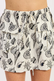 Low Rise Patched Mini Skirt