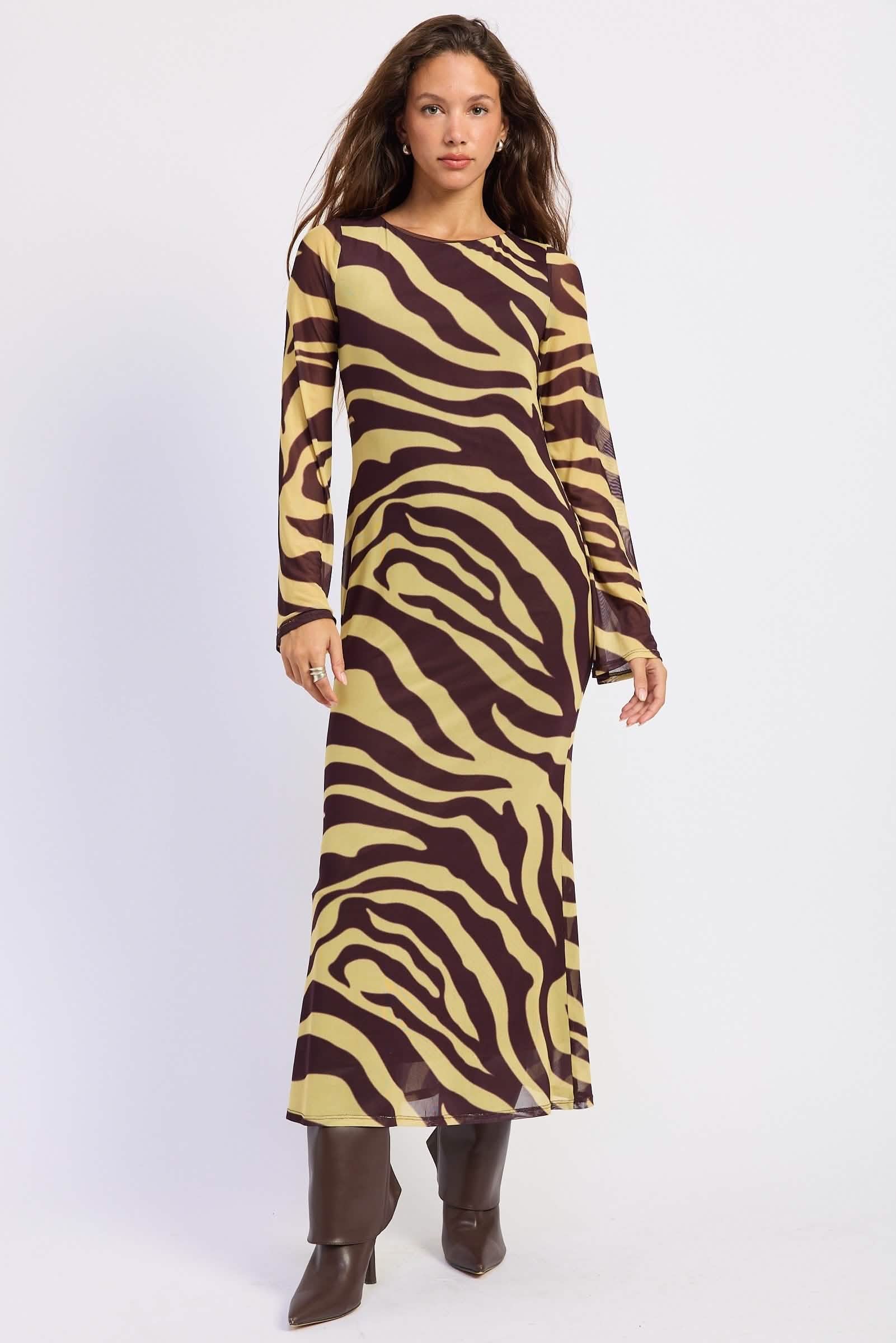 Open Back Maxi Dress