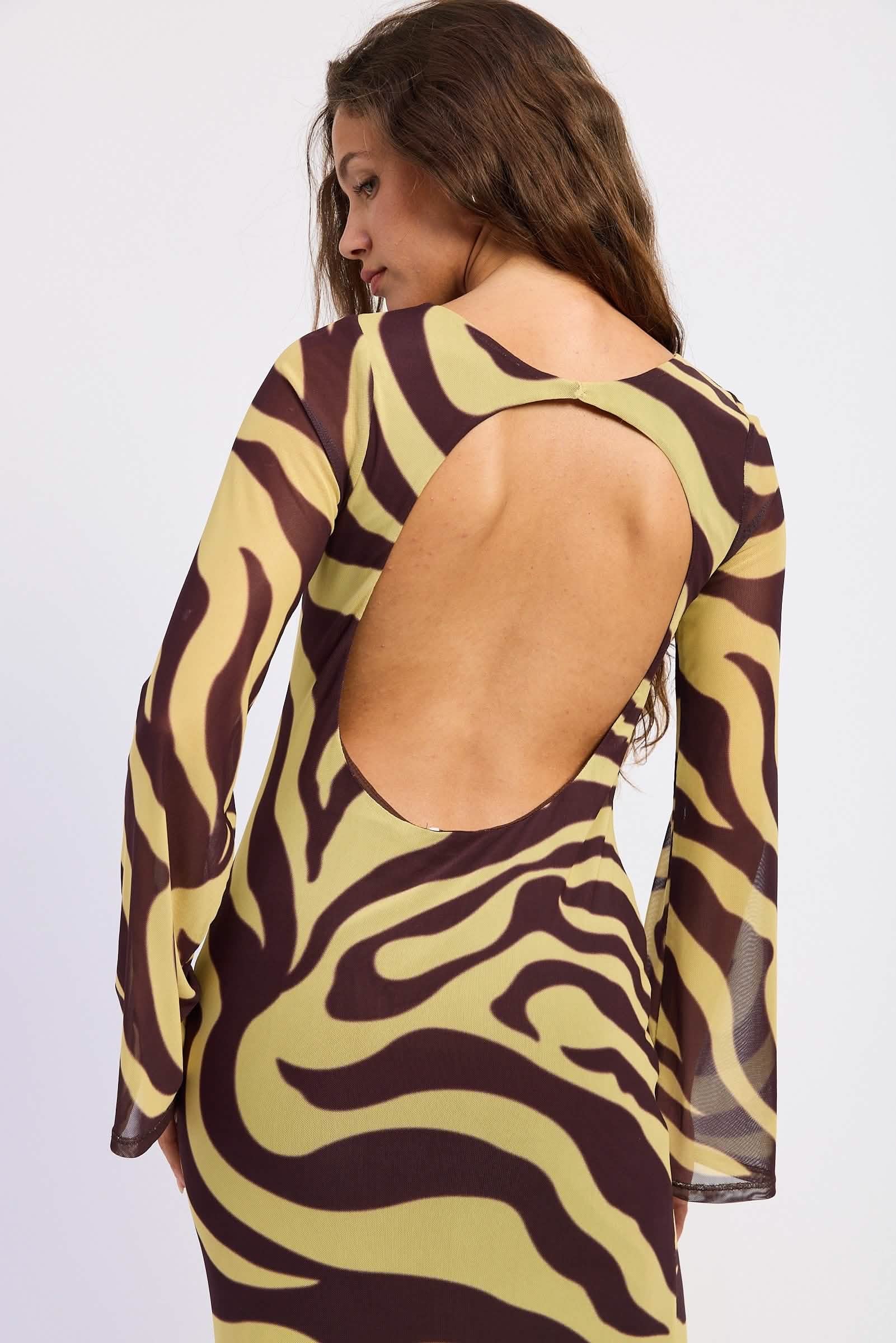 Open Back Maxi Dress