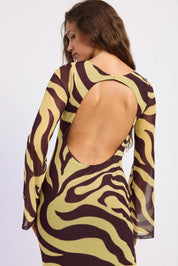 Open Back Maxi Dress