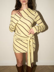 Off Shoulder Long Sleeve Dress