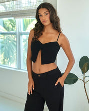 Split Crop Top