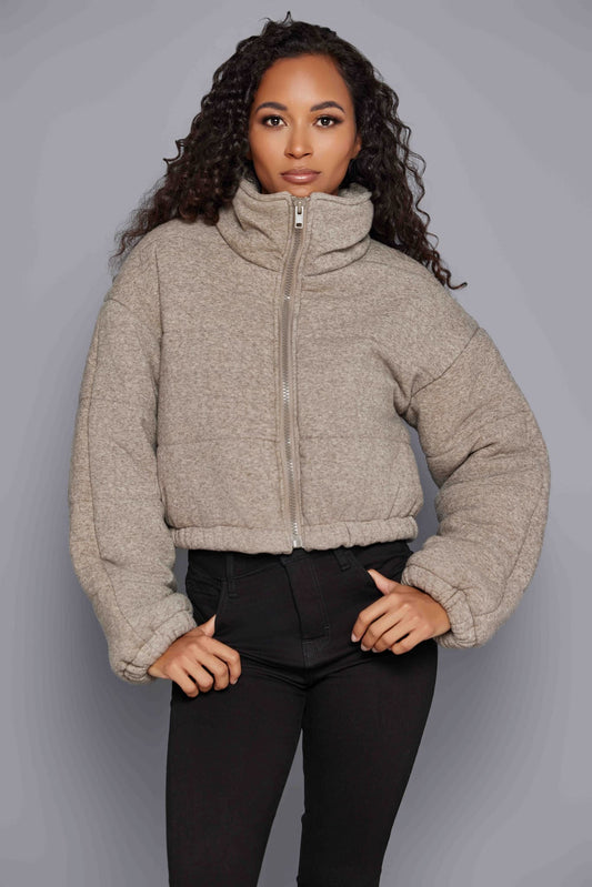 Serena Knit Puffer Coat