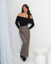 Plaid Maxi Skirt