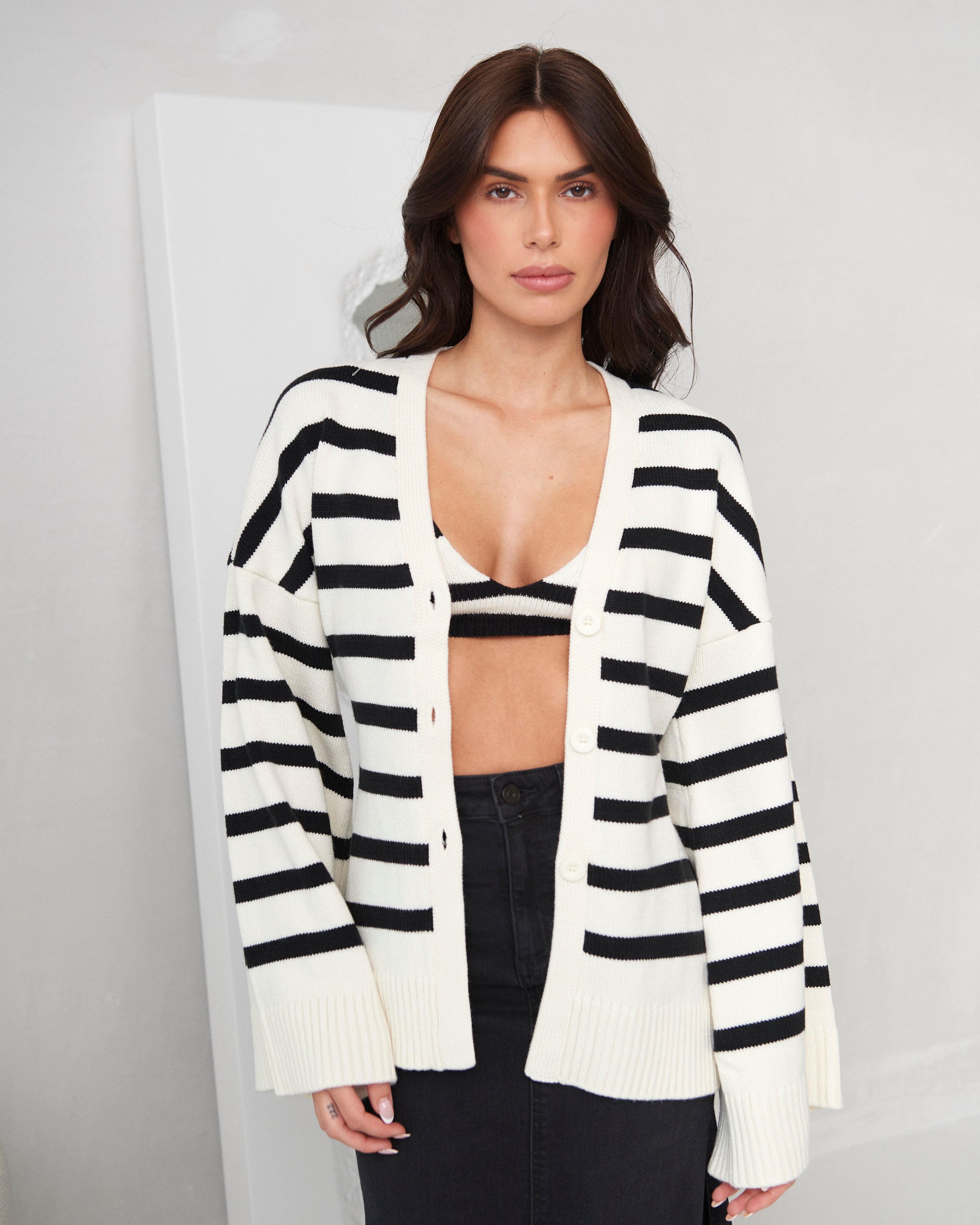 Cinched Waist Cardigan