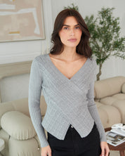 Andes Crisscross Knit Top