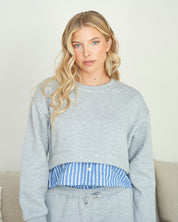 Surf Wash Poplin Crewneck