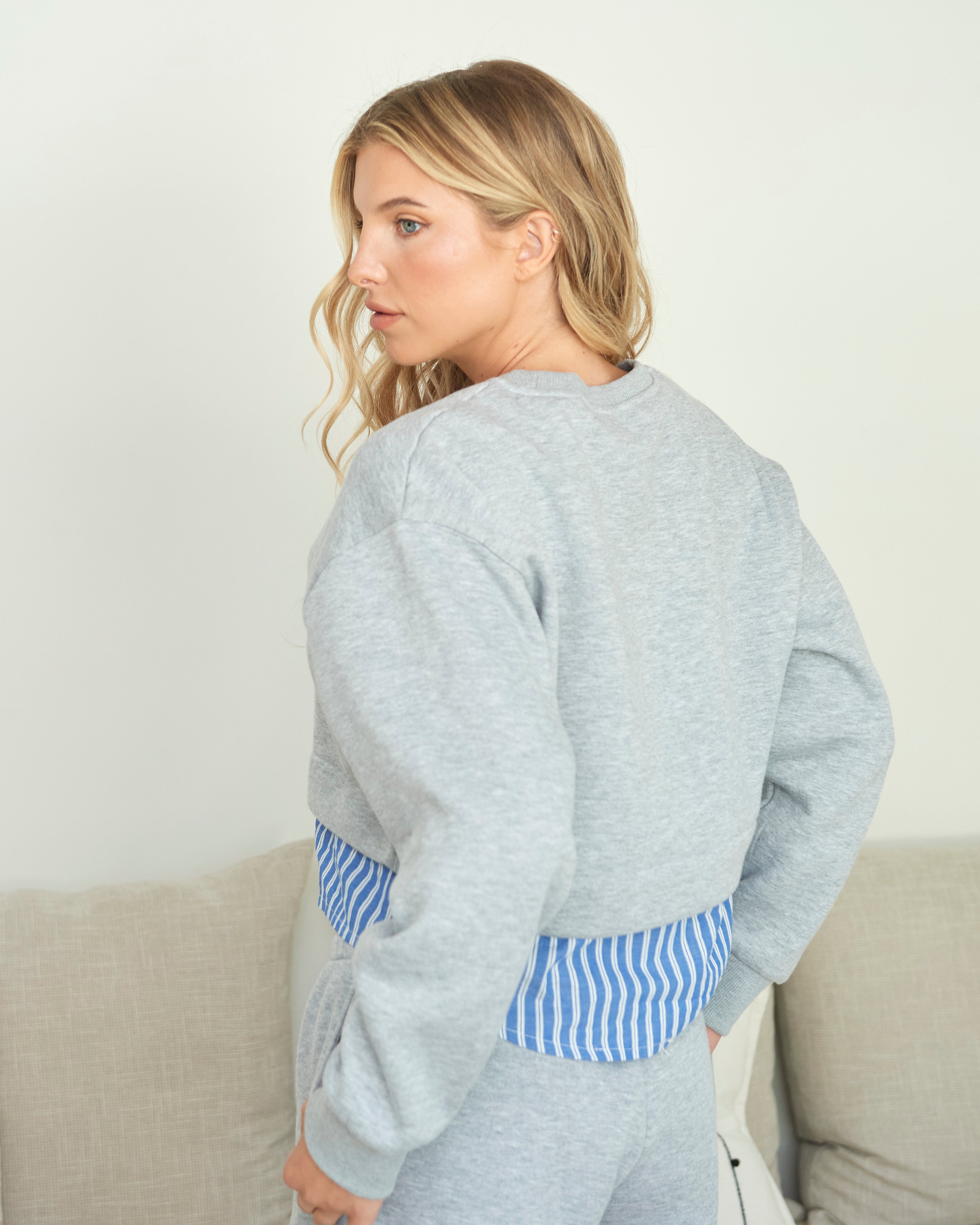 Surf Wash Poplin Crewneck