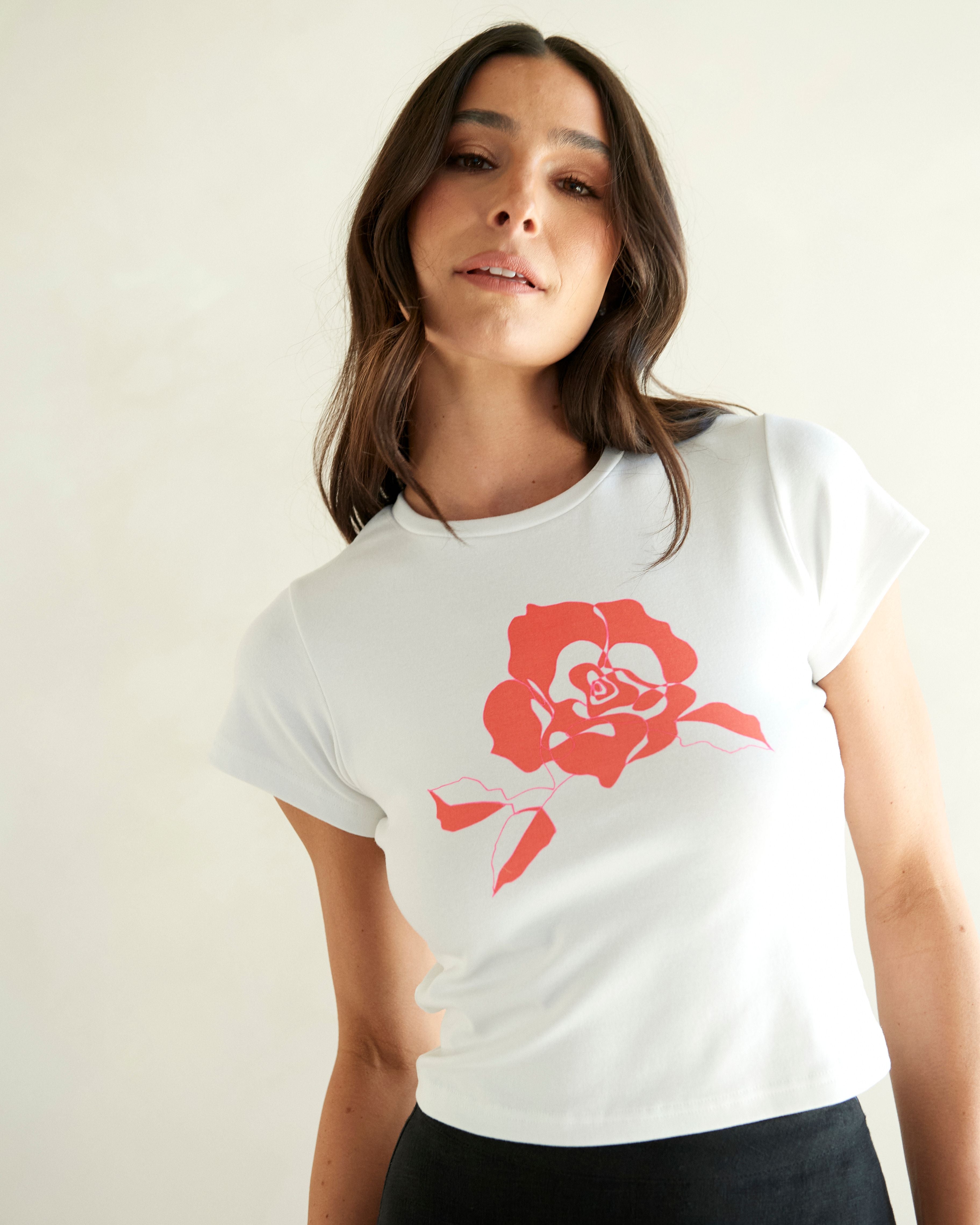 Rose Babydoll T-Shirt