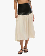 Drop Waist Midi Skirt