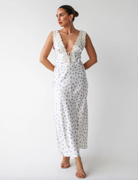 Venice Maxi Dress Small / Bluebell