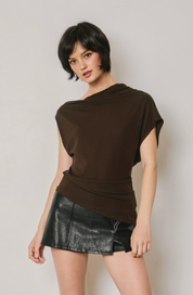 Asymmetrical Drape Top