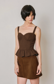 Structured Peplum Top