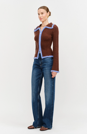 Jacquard Long Sleeve Top