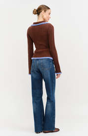 Jacquard Long Sleeve Top