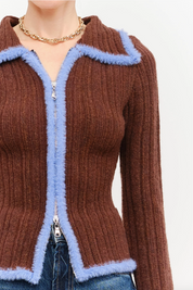 Jacquard Long Sleeve Top