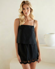 Scallop Mini Skirt