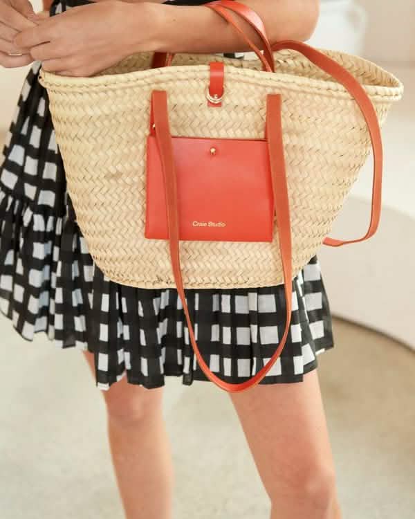 Mini Straw Tote