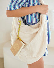Terry Cloth Crossbody Tote