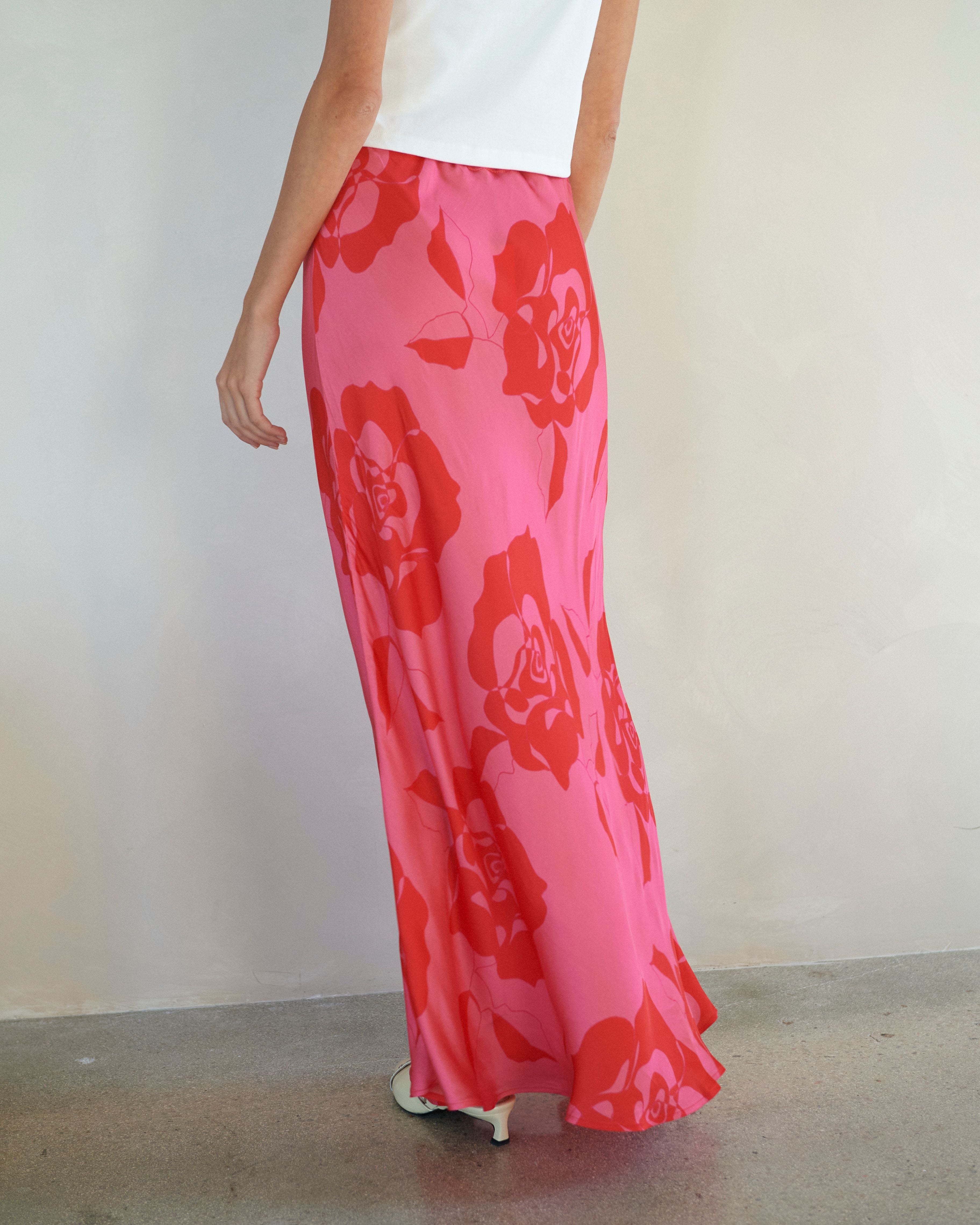 A Rose Name Maxi Skirt